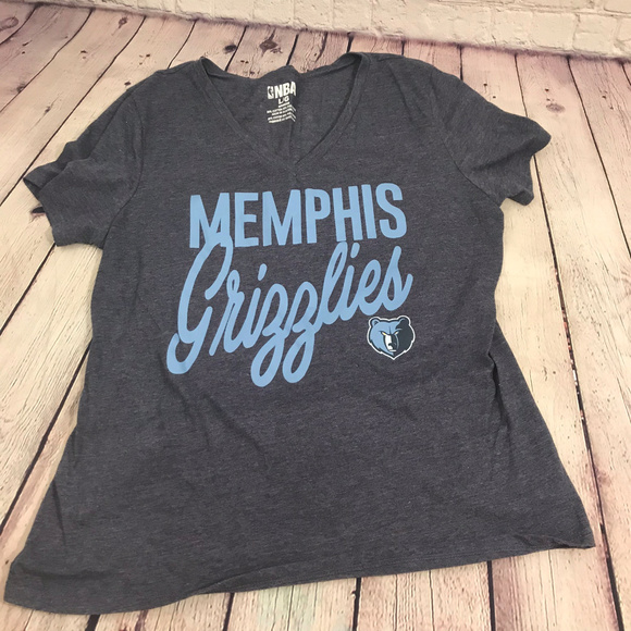 NBA Tops - NBA Memphis Grizzlies Navy V-neck Size L